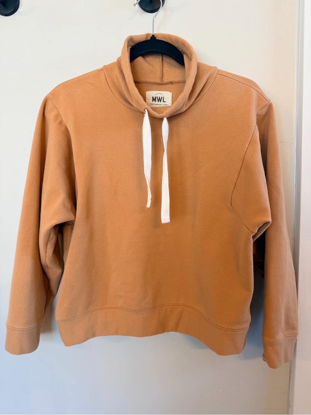 Madewell funnel neck crop sweatshirt